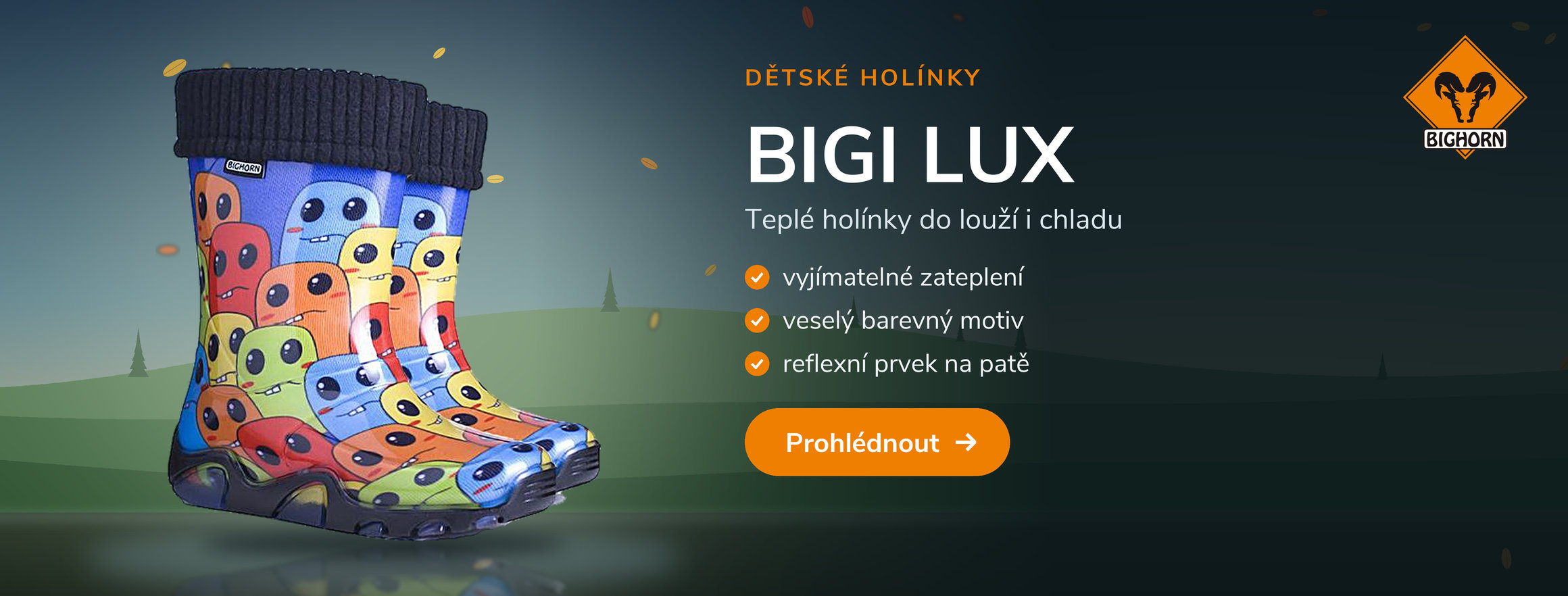 Dětské zateplené holínky Bighorn BIGI LUX